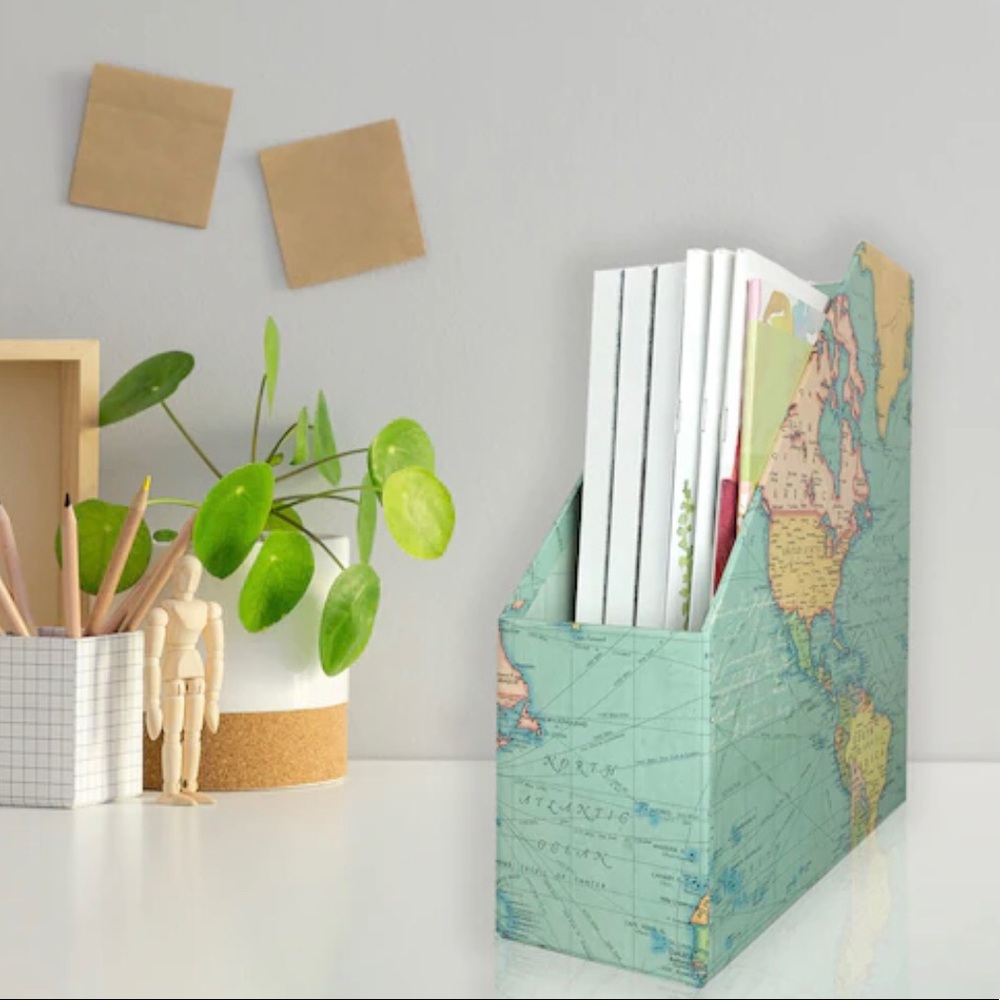 Vintage Map Magazine / File Holder - Picture 3 of 3